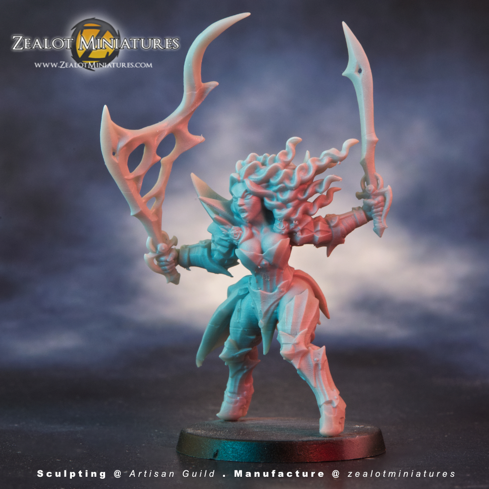 Viliana, Vampire Queen - 3D Printed to order - Zealot Miniatures