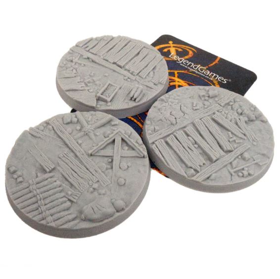 Forsaken Trench Bases - 60mm Round x 3 (Set A)