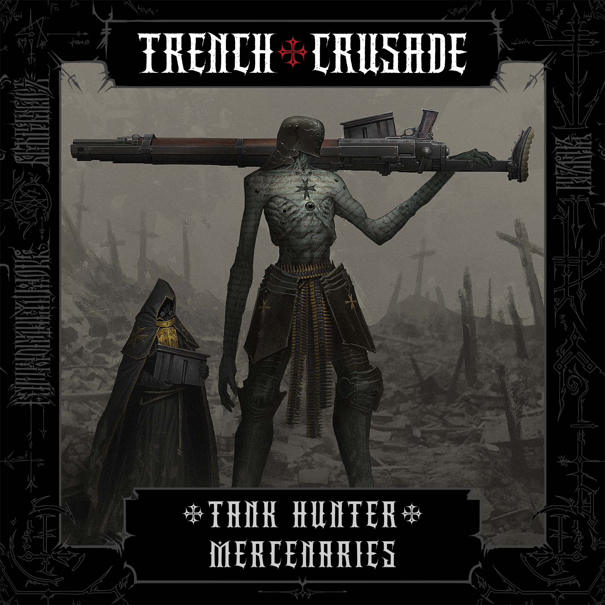 Trench Crusade - Communicant Anti-Tank Hunter (Crouching) - Mercenaries