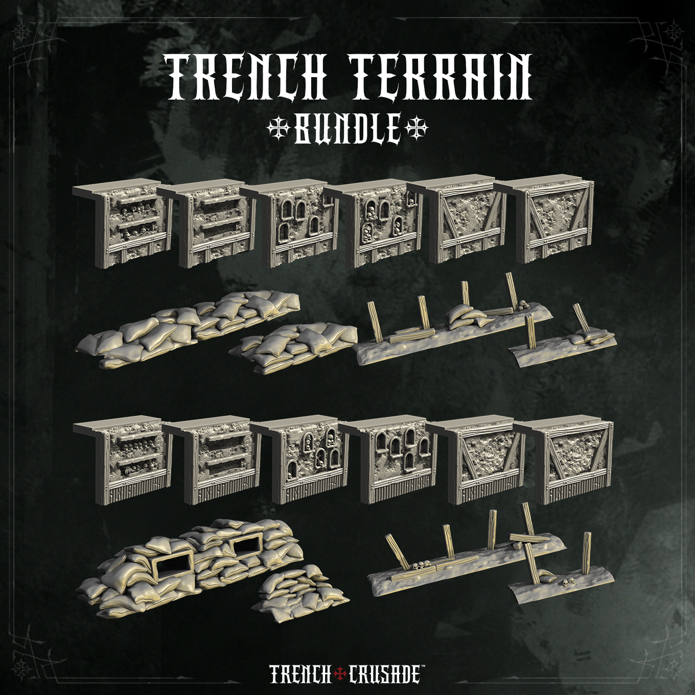 Trench Crusade - Trench Terrain Bundle