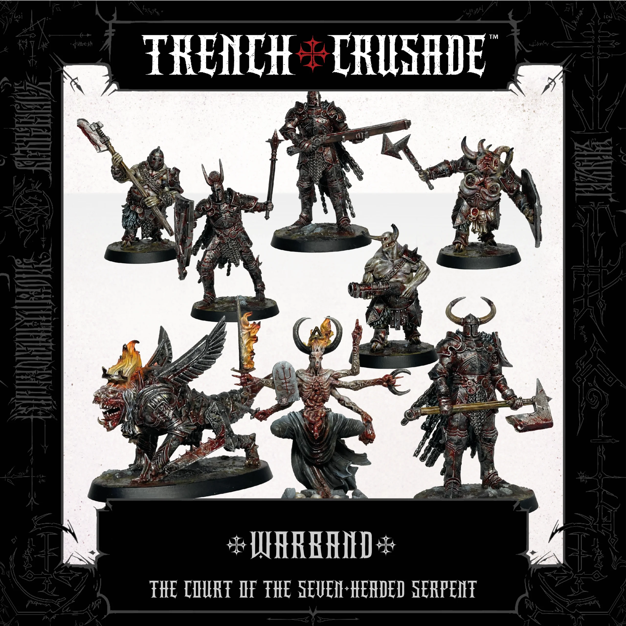 Trench Crusade - Court of the Seven Headed Serpent Warband - The Court